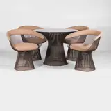 Warren Platner, Dining suite comprising: a circular dining table