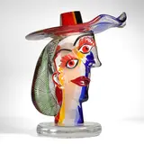 Walter Furlan, 'Omaggio a Picasso', a Murano glass and con reticello sculpture