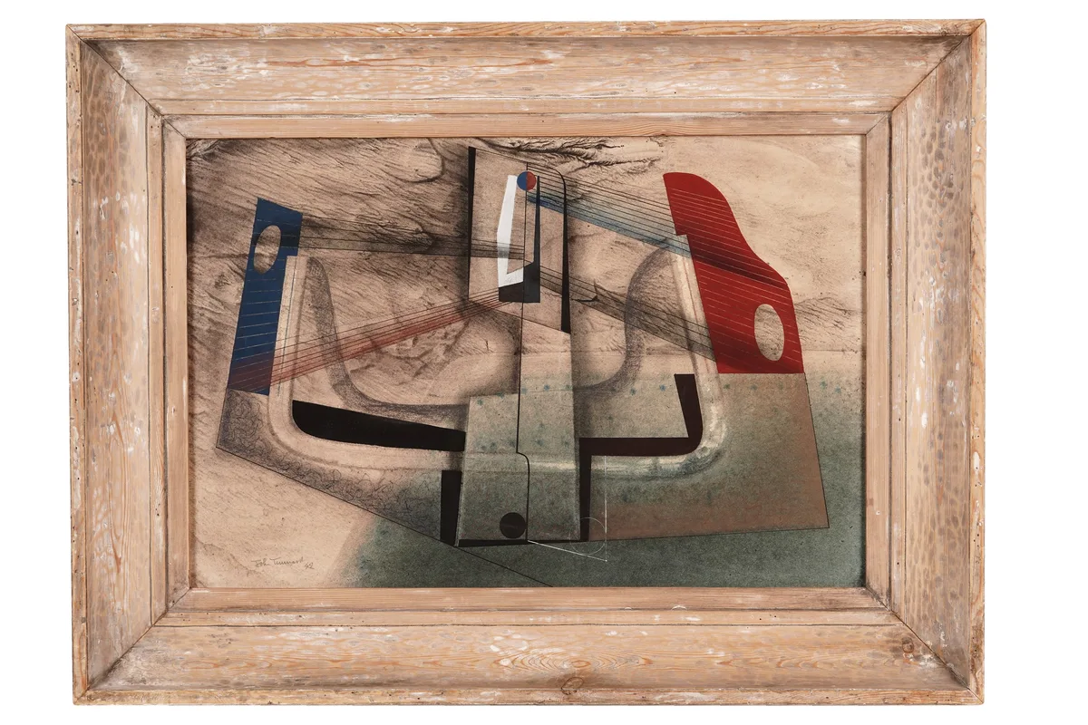 John Tunnard, Vane, mixed media