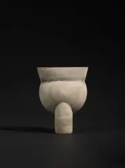 Hans Coper, 'Thistle' form, circa 1969, Stoneware, layered porcelain slips and engobes over a textured and incised body, the interior with a