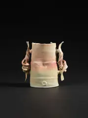 Colin Pearson, Vessel with twisted handles, 2001, Glazed stoneware
