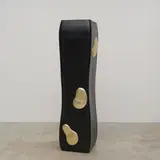 Jacques Jarrige, Cabinet de la collection Carnac, A numbered 'Carnac' cabinet in partially lacquered sycamore and gold leaf by Jacques Jarrige in 2000 and edited by Cat-Berro