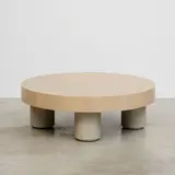 Andree Putman, Table basse Au jeune Bûcheron, A 'Au jeune Bûcheron' coffee table in oak by Andrée Putman designed in 2001 and edited by Ecart international