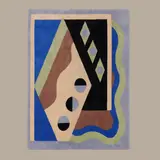 Georges Valmier, Tapis Outre Mer, An 'Outre Mer' rug in new wool pile designed by Georges Valmier and edited by Artcurial in 1985