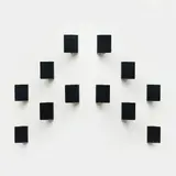 Charlotte Perriand, Suite de douze appliques CP1, A set of twelve 'CP1' sconces in lacquered metal by Charlotte Perriand designed in 1963