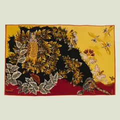 Jean Lurçat, Tapisserie Le Grand-Duc, A signed and numbered 'Le Grand-Duc' tapestry in wool designed by Jean Lurçat and edited by Atelier Tabard in Aubusson