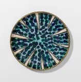 André Metthey, Assiette, A monogrammed plate in glazed earthenware by André Metthey circa 1915 with the artist's seal