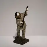 Demetre Chiparus, Pierrot, Bronze patiné et ivoire