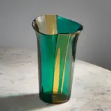 Vase Spicchi by Fulvio Bianconi, A 'Spicchi' vase in tinted glass by Fulvio Bianconi designed circa 1951 and executed by Venini in Murano circa 1951-1966, sold Nov 2024