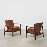 Ib Kofod-Larsen, Paire de fauteuils