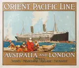 ORIENT-PACIFIC LINE. Australia and London by Sir Frank Brangwyn, R.A., R.W.S., P.R.B.A., sold Oct 2024