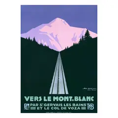 Géo Dorival, VERS LE MONT-BLANC. PLM . TMB. Soir
