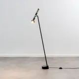 Achille Castiglioni, Lampadaire Grip, A 'Grip' floor lamp in lacquered steel, plastic and wrought iron by Achille Castiglioni designed in 1985 and early edited by Flos