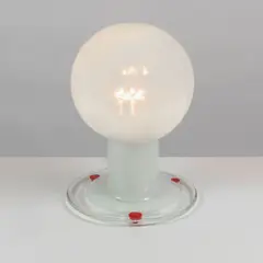Renato Toso, Lampe à poser Nefele, A marked 'Nefele' table lamp in Murano glass and lacquered metal by Renato Toso designed in 1968 and edited by Leucos