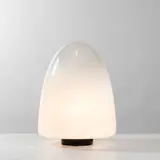 Giusto Toso, Lampe à poser Ebe, An 'Ebe' table lamp in glass and lacquered metal by Giusto Toso designed in 1972 and edited by Leucos