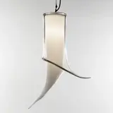 Renato Toso, Suspension Fiore, A 'Fiore' pendant light in multilayered glass and methacrylate by Renato Toso designed in 1968 and edited by Leucos