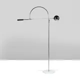 Robert Sonnenman, Lampadaire Orbital, Acier inoxydable et aluminium