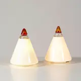 Giusto Toso, Paire de lampes de table Rio, A pair of 'Rio' table lamps in Murano glass and metal by Giusto Toso designed in 1977 and edited by Leucos