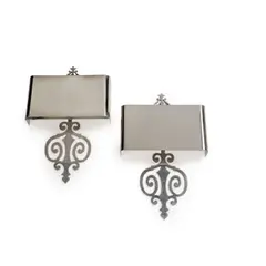 Maison Charles, Paire d'appliques Hudson, A pair of 'Hudson' sconces in polished steel by Maison Charles edited for the centenary in 2008