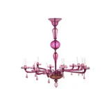 Important lustre à douze branches by Manifattura M.V.M. Cappellin, An important twelve-arm chandelier in blown glass manufactured by M, offered Sep 2024