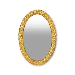 Studio Job, Miroir Rock Mirror, Bronze doré 24 carats et miroir