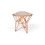 Studio Minale Maeda, Table d'appoint de la série Particles, A side table from the 'Particles' series in copper, electroformed joint and acrylic glass by Studio Minale Maeda in 2017
