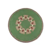 Paule Leleu, Tapis circulaire, A circular rug in wool by Paule Leleu circa 1950