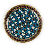 André Metthey, Assiette, A monogrammed plate in glazed earthenware by André Metthey circa 1920, with artist's seal