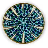 André Metthey, Assiette, A monogrammed plate in glazed earthenware by André Metthey circa 1920 with the artist's seal