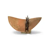 Sculpture provenant de la série Grès et pierre by Élisabeth Joulia, A signed and dated sculpture from the 'Grès et pierre' series in chamotte stoneware, rock fragment and stone by Elisabet, offered Sep 2024