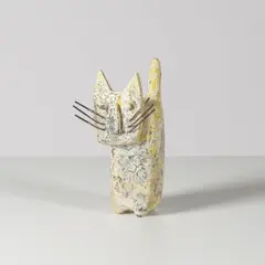 André-Aleth Masson, Sculpture Chat, A 'Chat' sculpture in glazed terracotta and iron by André-Aleth Masson