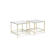 Paire de tables d'appoint by Harvey Probber, A pair of side tables in metal and tinted glass by Harvey Probber, offered Sep 2024