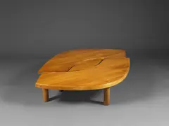 Table basse T22C, dite Oeil by Pierre Chapo, A 'T22' coffee table also called 'Oeil' in solid elm by Pierre Chapo designed in 1972, realized by Atelier Pierre Chapo, sold May 2024