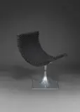 Roger Tallon, Fauteuil Coquille de la série Module 400, Fonte et tôle d'aluminium poli et Spazmolla