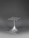 Roger Tallon, Pied de table d'appoint de la série Module 400, Fonte et tôle d'aluminium poli et Spazmolla
