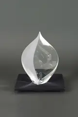 Sculpture Afterglow by Christopher Ries, A signed and dated 'Afterglow' sculpture in cut, polished and partially ground optical glass by Christopher Ries in 1997, offered May 2024