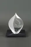 Christopher Ries, Sculpture Afterglow, A signed and dated 'Afterglow' sculpture in cut, polished and partially ground optical glass by Christopher Ries in 1997