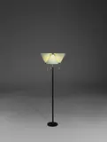 Lampadaire A809 by Alvar Aalto, A 'A809' floor lamp in brass, pained metal and leather by Alvar Aalto designed in 1959 and edited by Valaisinpaja, sold May 2024