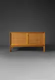 Alf Svensson, Buffet, A stamped sideboard in oak and cane by Alf Svensson and edited by Bjästa Möbelfabrik circa 1960