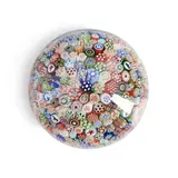 France, dated 1847, several silhouette canes, ht. 2, dia. 3 in. by Baccarat Close-Packed Millefiori Glass Paperweight, sold May 2024