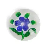 ht. 1 3/4, dia. 2 3/4 in. by French Dogrose Glass Paperweight, offered May 2024