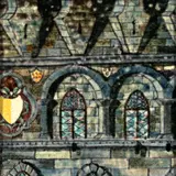William De Morgan, TILE DEPICTING PART OF A MEDIEVAL BUILDING
