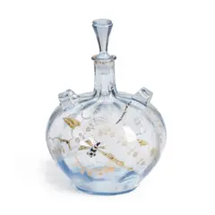 Enameled Glass Bottle by Émile Gallé, sold Feb 2024