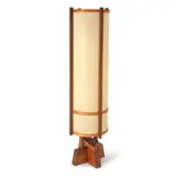 Kent Hall Floor Lamp by George Nakashima, 1968, walnut, sold Feb 2024