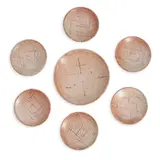 Warren MacKenzie Studio, Pottery Serving Dish and Six Plates, 2000