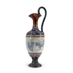 Hannah Barlow, for Doulton Lambeth Stoneware Ewer
