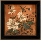 Martin Brothers, Stoneware Tile Depicting Anemone