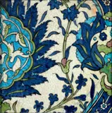 William De Morgan, Persian Tile Decorated with Foliage