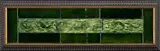 Framed Tile Frieze Depicting Fish by William De Morgan, 1885, surrounded by eight green-glazed tiles, sold Dec 2023