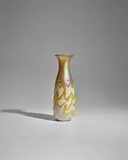 Large Vase by Quezal Art Glass and Decorating Company, hand-blown glass, decorated with the pulled feather design, incised 'Quezal A 793 / 3207', offered Dec 2024